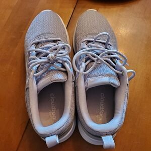 Gray Adidas cloud foam sneakers size 9